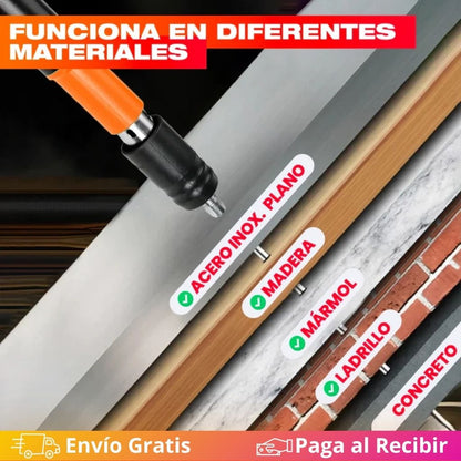 FixPro Gun™ - Pistola Remachadora + 100 Clavos Fulminantes