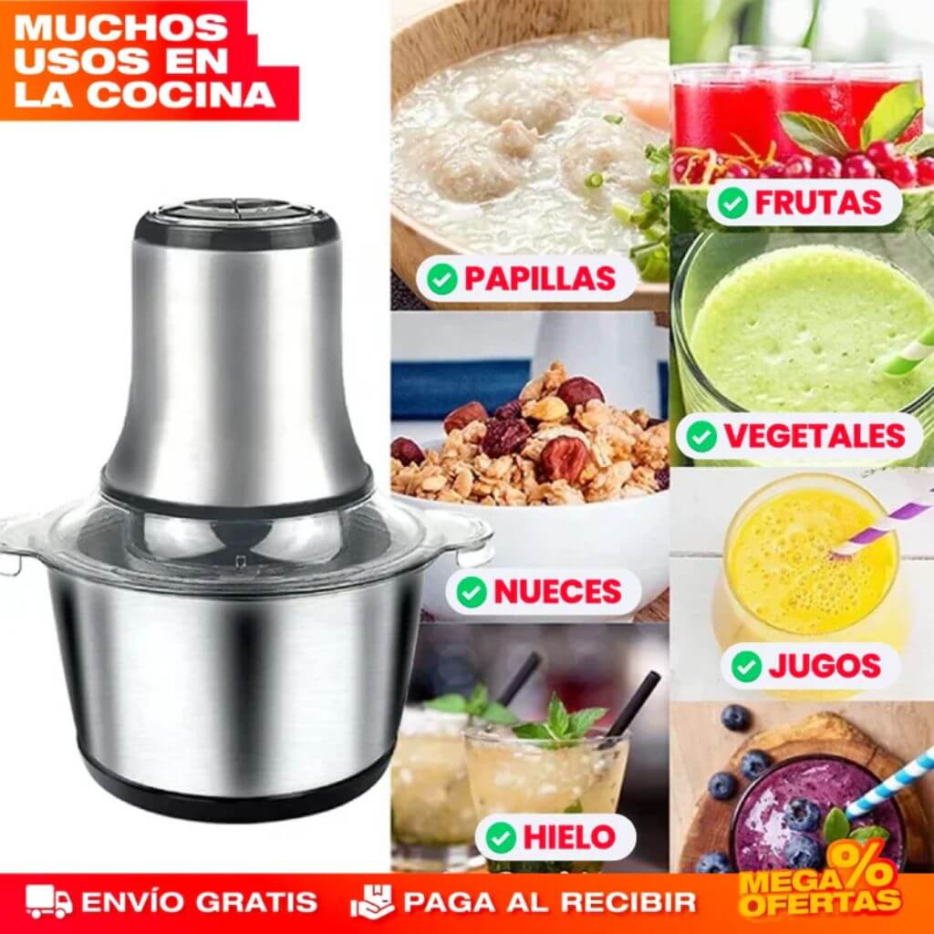 GrindPro™ - Pica tus alimentos en segundos sin esfuerzo