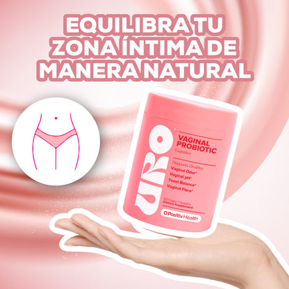 URO Probiótico Vaginal - 60 Cápsulas | Regula el PH íntimo y Regula el Mal Olor