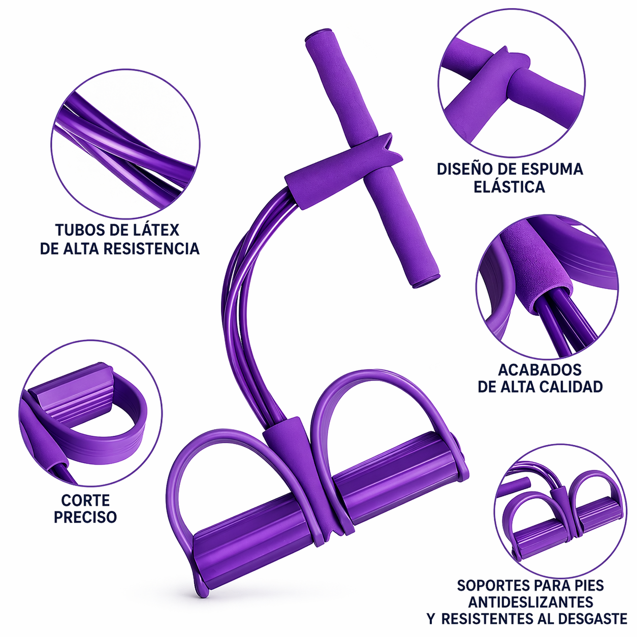 Power Gym™ - Banda de Ejercicios con Pedal