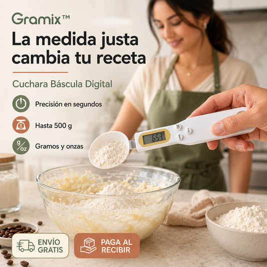 Gramix™ - Cuchara Báscula de Precisión Digital