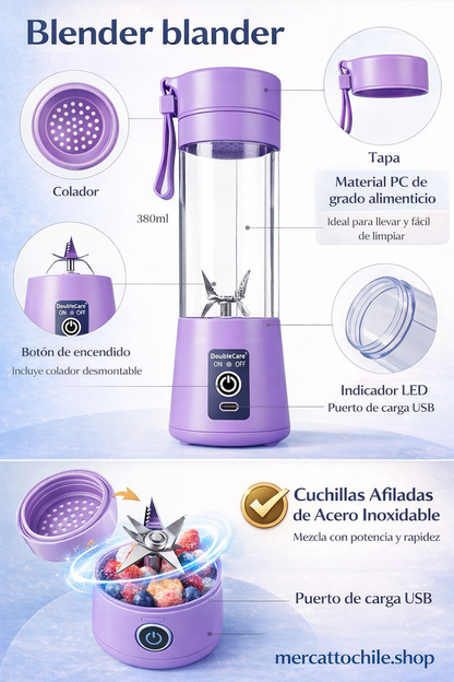 BlendGo™ Licuadora Portátil Recargable