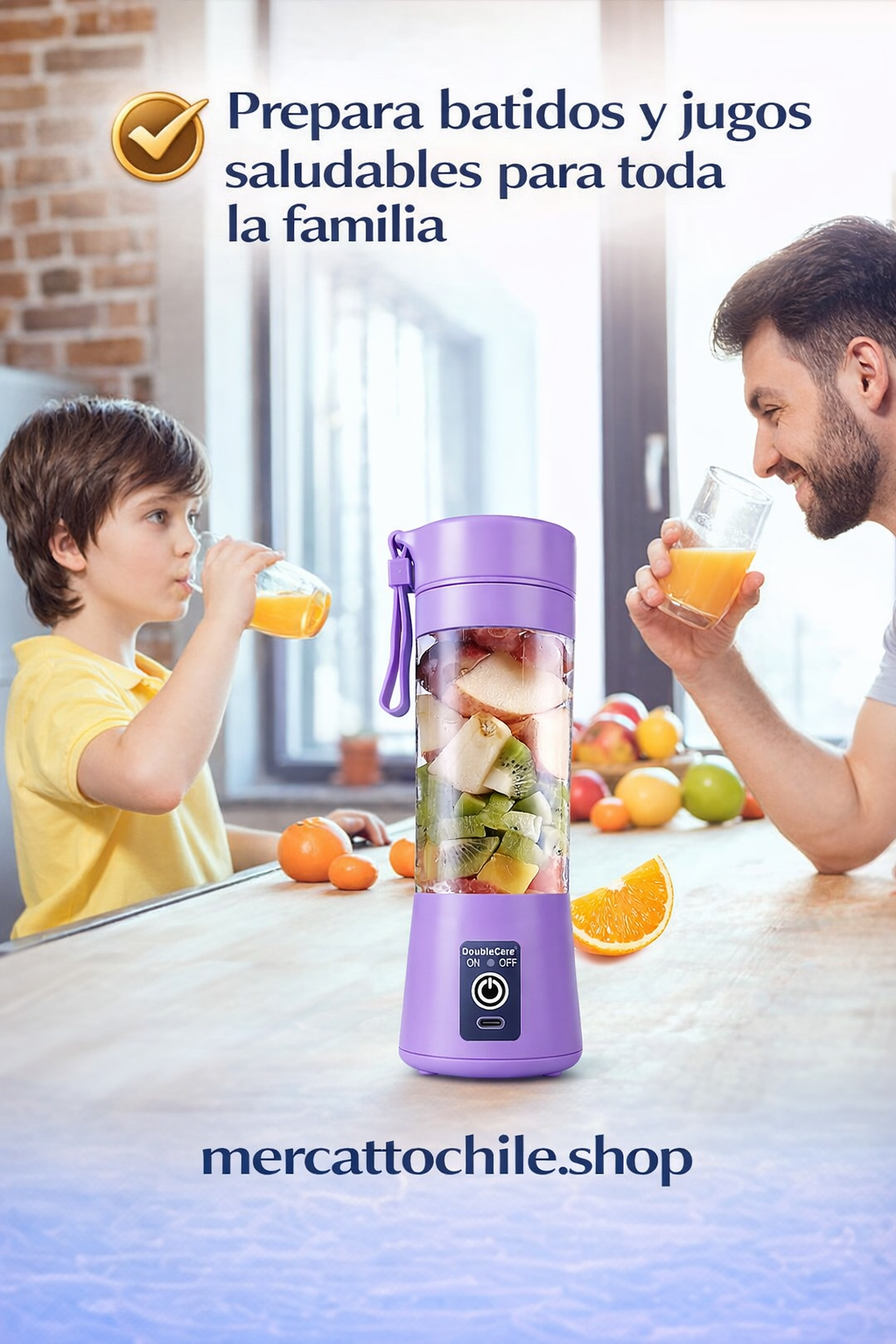 BlendGo™ Licuadora Portátil Recargable