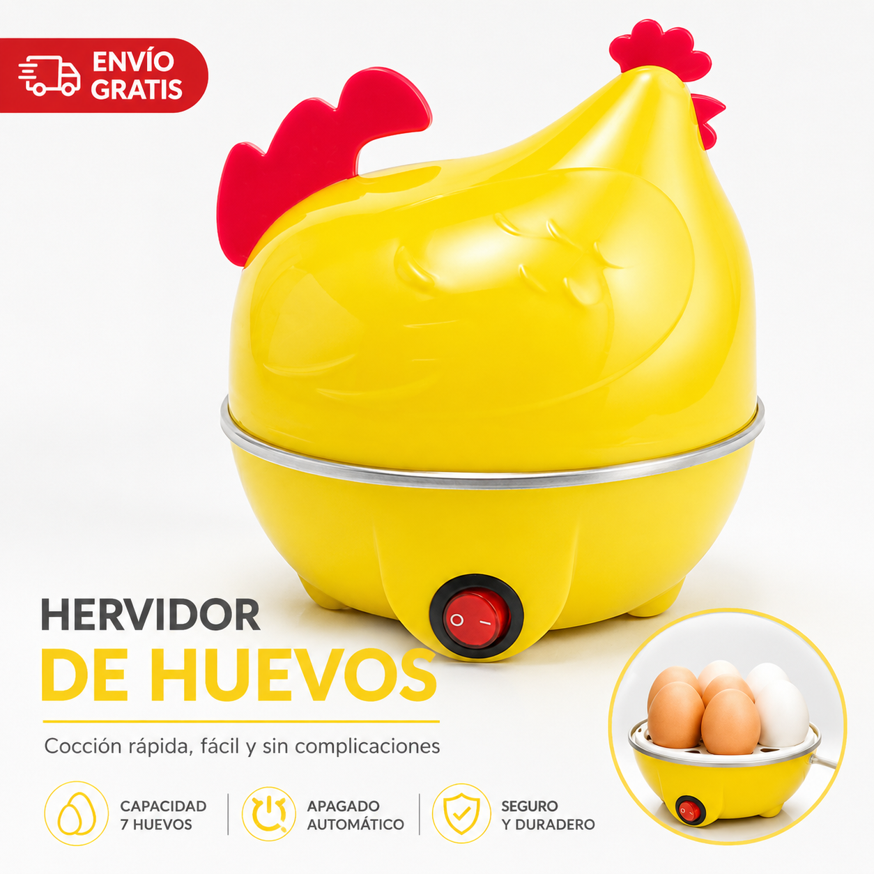 TurboEgg - Huevos rápidos sin vigilar la olla