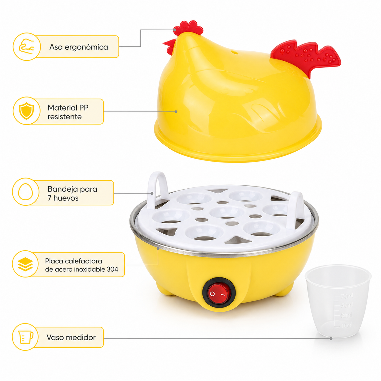 TurboEgg - Huevos rápidos sin vigilar la olla