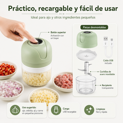 MiniChop - Cocina más rápido y sin olor en manos