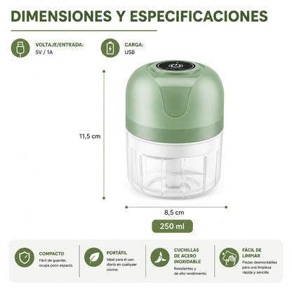 MiniChop - Cocina más rápido y sin olor en manos