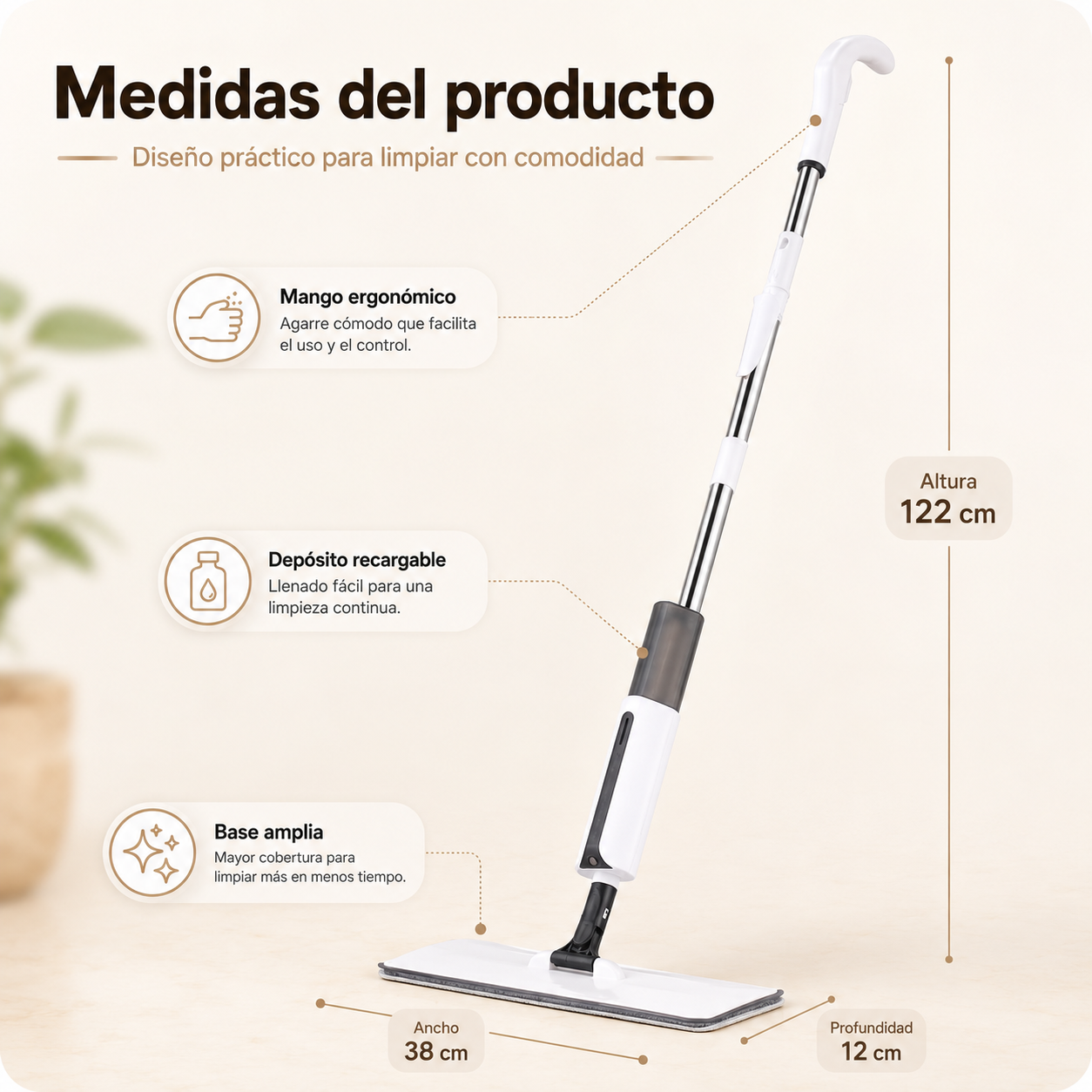 SprayMop Max - Limpia rápido y fácil