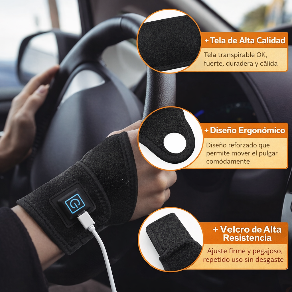 FlexiHeat™ Muñequera Térmica - Soporte y alivio diario