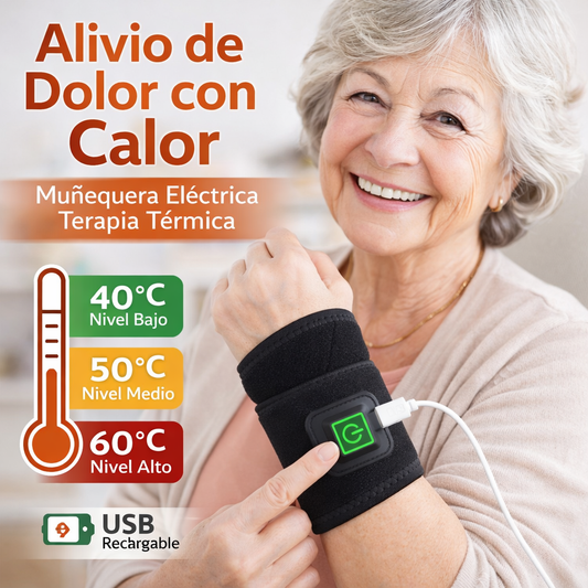 FlexiHeat™ Muñequera Térmica - Soporte y alivio diario