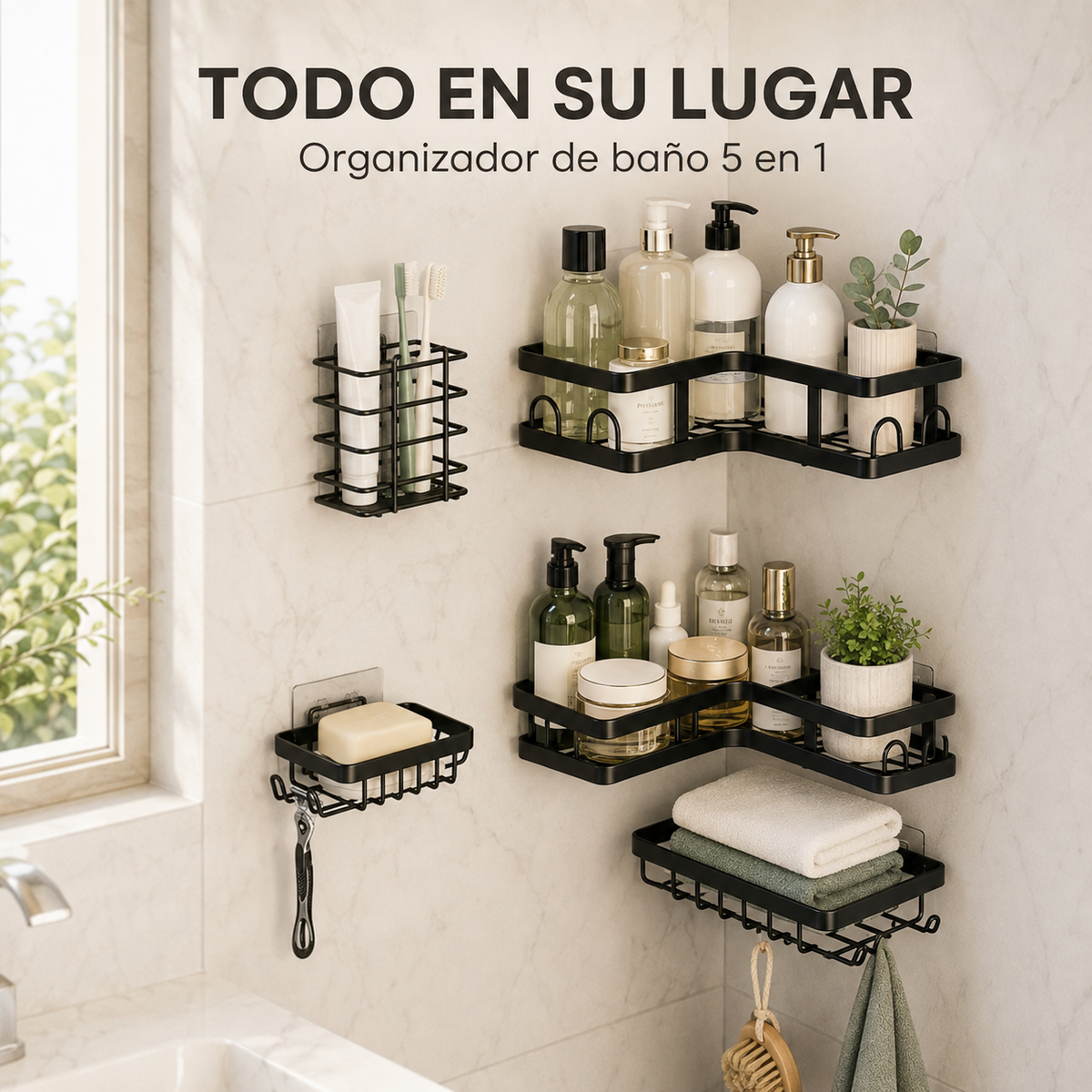Organizador para Baño 5 en 1