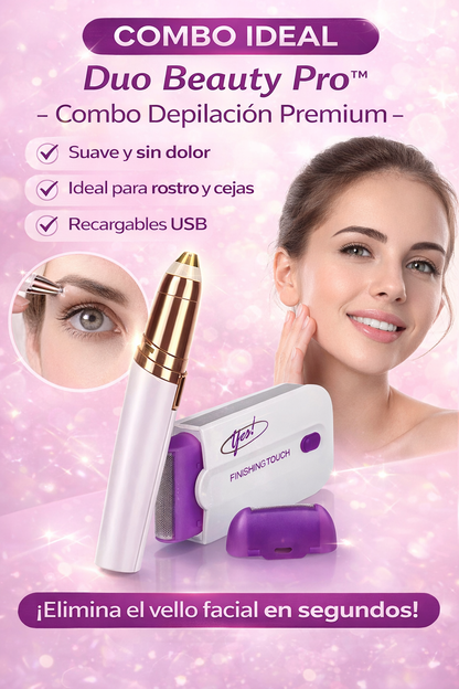 Duo Beauty - Combo Depiladora de Precisión de Cejas + Depiladora Corporal YES!