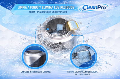 Pack 60 Pastillas Limpiadoras CleanPro™ Para Lavadoras