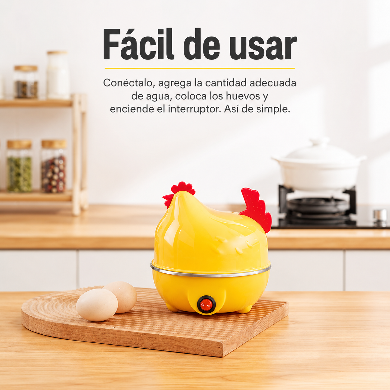 TurboEgg - Huevos rápidos sin vigilar la olla