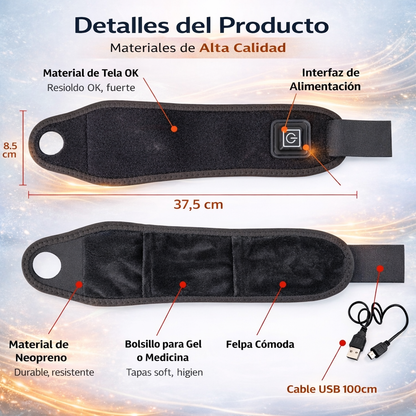 FlexiHeat™ Muñequera Térmica - Soporte y alivio diario